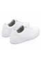 Kb-007 White Men's Shoes - Single-Strap Velcro Laceless Monochrome White Height-Increasing High-Sole Casual Sneaker - 5