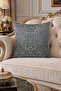 Cushion Cover Patterned Jacquard - Double-Sided Piping 45X45 cm Earth Color