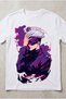 Unisex White Satoru Gojo Limitless Jujutsu Kaisen Anime Printed Regular T-Shirt