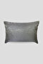 Throw Pillow Cover Striped Patterned Jacquard Woven Fabric 35X50 Double Sided Piped - 2