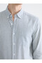 Southblue Navy Blue Regular Fit Long Sleeve Striped Men's Shirt - 3