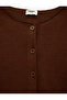 Buttoned Crew Neck Long Sleeve Cardigan - 6
