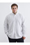Southblue White Large Size Regular Fit Long Sleeve Striped Men's Shirt