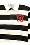 Cotton Long Sleeve Printed Striped Polo Collar T-Shirt - 5