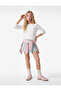 Long Sleeve Crew Neck Cotton T-Shirt with Bow and Stone Detail - 2