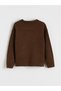 Two Mt Shop Quality Lcw Kids Brown Patterned Girls' Knitwear Sweater - 3