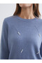 Timeless Clothing & Timeless Choices Zero Roba Collar Pearl Embroidered Women's Knitwear Sweater - 4