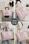 40L Printed Expandable Ladies Fashion Tote Bag, Travel Duffle, Lightweight, 43% More Capacity, 30 x 22 x 42 cm - 3