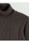 Rmz Gi̇yi̇m Farkiyla Fisherman Roba Collar Men's Knitwear Sweater - 7