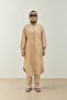 Double Color Hijab Swimsuit Top Camel-Green