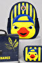 Licensed Yellow Collection 3D Printed Small Size Kindergarten, Nutrition, and Pencil Bag Set - 5