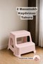 2 Step Ladder Stool - Multi-Purpose Step Stool with Non-Slip Base