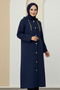 Quilted Long Sleeve Hooded Seasonal Coat - 2