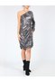 Rochie scurta, Argintiu - 2