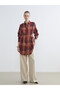 Esvab • Modern & Distinctive Belted Checkered Embroidered Women's Shirt Tunic - 3