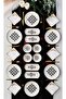 Ethnic Pattern Black 6-Person 14-Piece Breakfast Set**1**