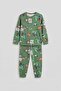 Computer Game Patterned Boys' Pajama Set - 8