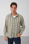 Men's Oversized Shirt Collar Linen Long Sleeve Summer Shirt