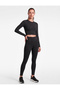 Slim Fit Crew Neck Long Sleeve Crop Sports T-Shirt - 3