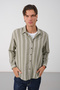 Men's Oversized Shirt Collar Linen Long Sleeve Summer Shirt - 3