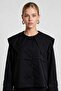 Wide Collar Short Trench Coat Laz0018 Black - 3