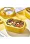 304 Stainless Steel Children's Lunch Box with Cat Design, 2 Compartments, Lunch Box with Thermal Bag, Food Container - 8