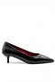Lang Women's Black Short Heeled Comfortable Sole Pointed Toe Classic Heeled Shoes 4.5 cm Heel - 3