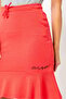 Women Embroidered Logo Mini Skirt, Red - 3