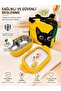 304 Stainless Steel Children's Lunch Box with Cat Design, 2 Compartments, Lunch Box with Thermal Bag, Food Container - 3