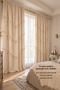 Tassel Detailed Organic 100% Cotton Buldan Background Curtain Single Panel - 3