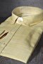 100% Cotton Light Yellow Long Sleeve Cotton Pocketless Regular Fit Premium Men's Shirt - 3
