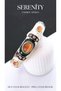 Opal Stone Colored Satin Enamel Brass Plated Zamak Bracelet