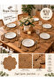 6 Person Daisy Wicker Rope Jute American Service Supla Under Service 36cm