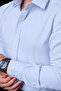 Ice Blue Square Button Slimfit Men's Shirt - 4