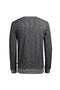 Jack&Jones Jorclemens Sweat Crew 12112149 Men's Black White Sweatshirt Black White - 2