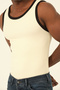 Men's Halter Neck Combed Cotton Camisole Fitted Fit Sportsman Lycra Undershirt - 3