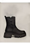 Yldz-23782-1 Genuine Leather Women's Boots Black
