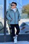 Boy's Hooded Fur Oversize Winter Coat Km4050