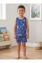 2-Pack Boys' Colorful Undershirts with Cotton Straps, Printed Elastane Bodysuit + Boxer Shorts - 4