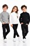 Ribbed Half-High Collar Boys' and Girls' High-Collar Badi in 3 Colors (3 Pieces)