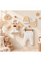 Cherry Embroidered Ruffle Detailed Hospital-Issued 5-Piece Baby Set - 2