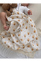 2-Layer Organic Baby Muslin Cover 100% Pa Cotton Efes Alan Multi-Purpose Swaddle Cloth Newborn Blanket