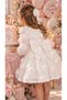 Girls' Dress for Party, Cotton, 3D Rose Detail, Tulle Lining, Evening Dress - 5