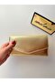Women's Gold Multi-Compartment Snap Fastener Zipper Card Holder Compartment Leather Look Long Wallet - 6