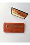 Women's Tan Crocodile Patterned Snap Fastener Multi-Compartment Long Wallet - 5