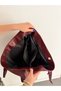 Women's Burgundy Large Volume Faux Leather Shoulder and Shoulder Bag with Magnetic Closure Daily Tote Bag - 2