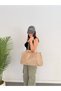Women's Mink Large Volume Faux Leather Shoulder and Shoulder Bag with Magnetic Closure Daily Tote Bag - 5