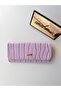 Women's Lilac Crocodile Patterned Multi-Compartment Long Wallet with Snap Closure - 5