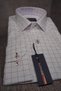 Red-Blue Square Patterned Men's Shirt - 4