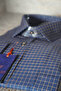 Square Pattern Checkered Long Sleeve Cotton Pocket Comfortable Fit Premium Men's Shirt - 3